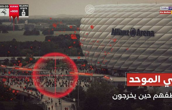 Imagine terifiantă » Amenințare de atentat terorist la Bayern - Dortmund