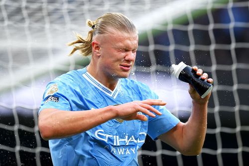 Erling Haaland în Manchester City - Arsenal 0-0 // foto: Guliver/gettyimages