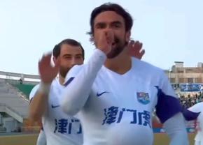 Mazilit de Becali, Compagno a înscris iar în China: cui i-a dedicat golul de 3 puncte