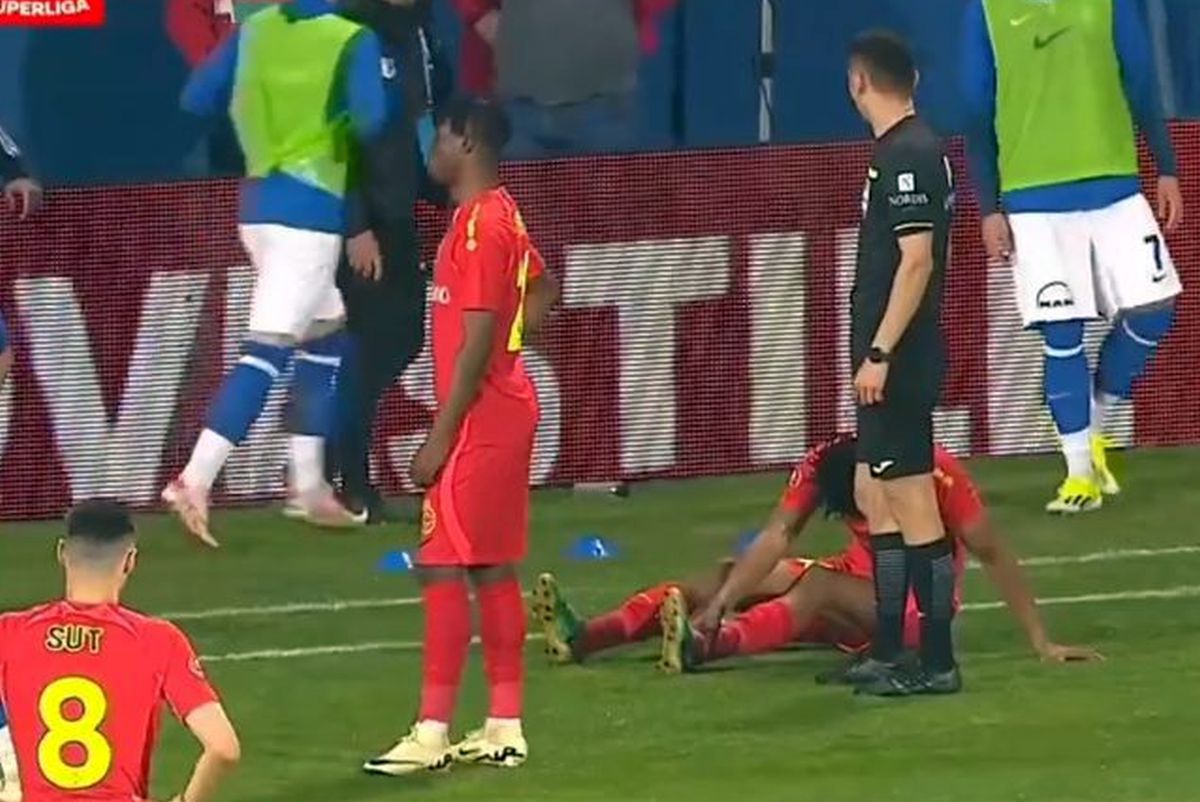 Au jucat 3 minute cu „bomba în casă” » Titularul celor de la FCSB s-a accidentat, a riscat și era să își dea autogol!