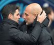 Mikel Arteta și Pep Guardiola în Manchester City - Arsenal // foto: Guliver/gettyimages