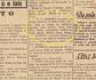 Cum își anunța Dinamo jucătorii convocați în 1938