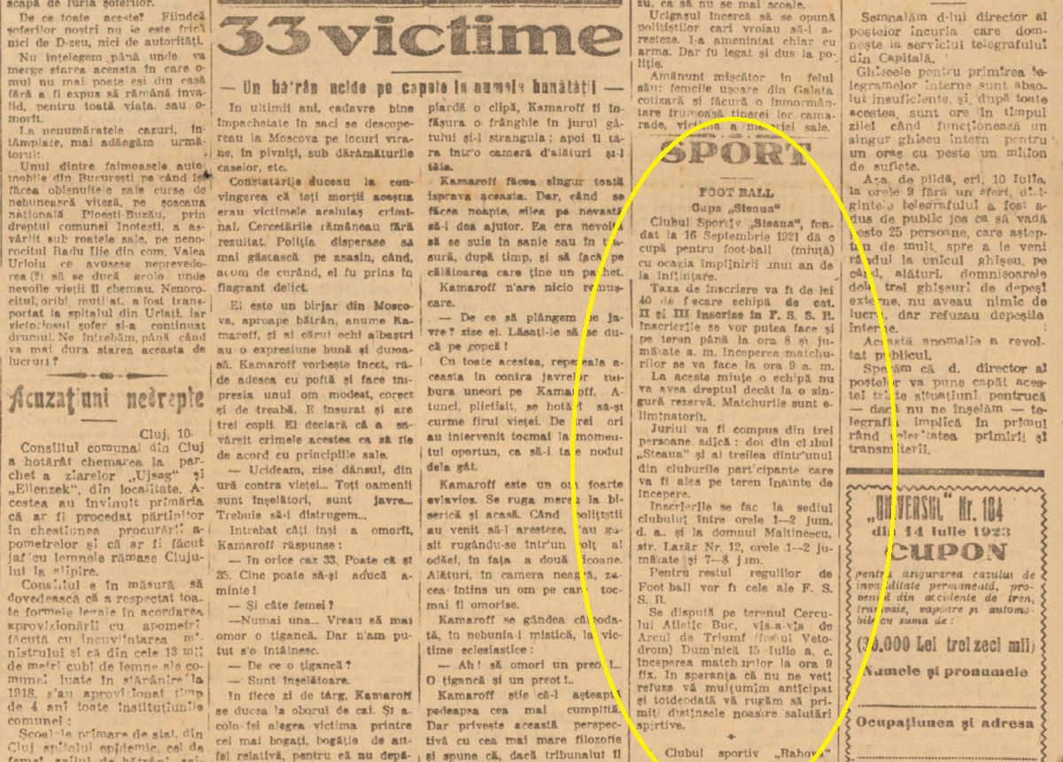 Steaua și Dinamo, echipele interbelice