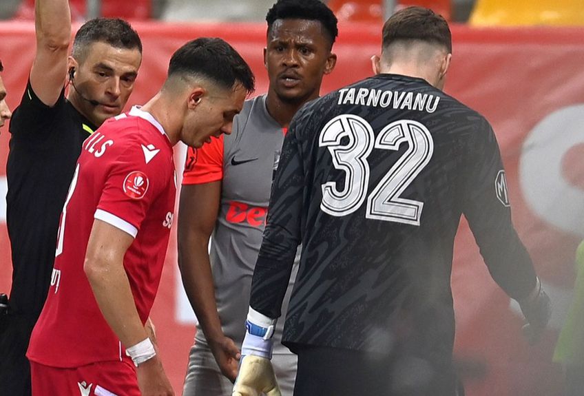 Ștefan Târnovanu a comis o eroare mare în derby-ul cu Dinamo, dar FCSB a scăpat cu fața curată / FOTO: Gazeta Sporturilor