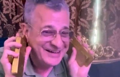 Nelu Varga s-a filmat cu lingourile de aur: „4.000 kg for you mister president” » GSP l-a abordat direct pe patronul lui CFR: „Sunt pentru George Simion?”