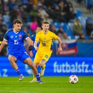 David Strelec, Florin Tănase în Slovacia - România, meci amical // 31 martie 2026, foto: Getty Images