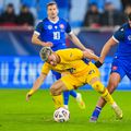 Vlad Dragomir, David Strelec în Slovacia - România, meci amical // 31 martie 2026, foto: Getty Images