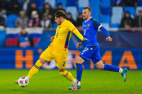 Andrei Rațiu în Slovacia - România, meci amical // 31 martie 2026, foto: Getty Images