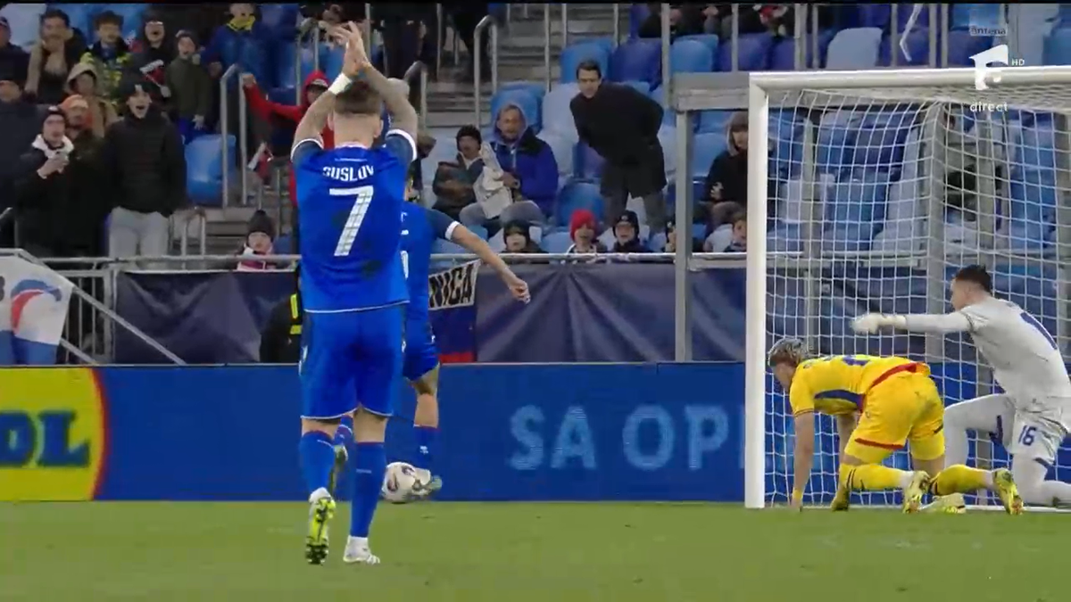 Debut de coșmar pentru Aioani! Portarul Rapidului, gafă uriașă după 13 secunde în Slovacia - România