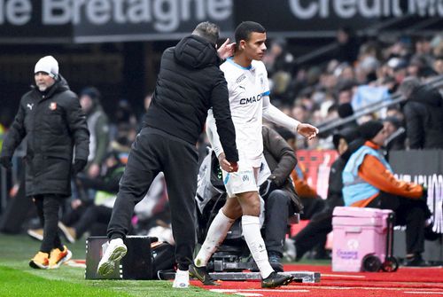 Mason Greenwood, alături de Roberto De Zerbi // foto: Imago Images