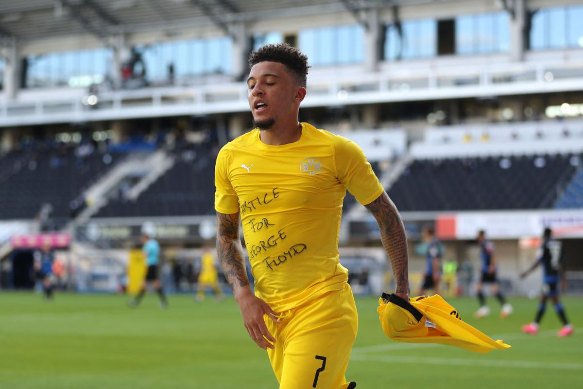 Pedepsiți pentru mesajele pro-George Floyd?! Sancho, Hakimi și McKenzie, anchetați după gesturile din Bundesliga