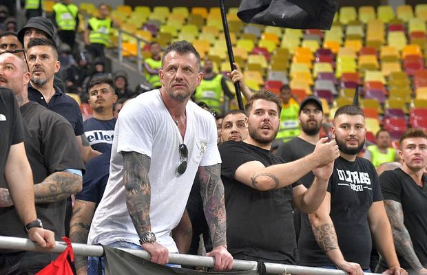 „Rambo”, ultras la Dinamo în Peluza Sud » A preferat să stea între suporteri, nu la lojă