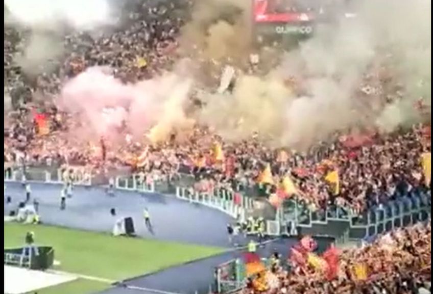 Peste 60.000 de suporteri italieni urmăresc finala Europa League, FC Sevilla - AS Roma, de pe Stadio Olimpico.