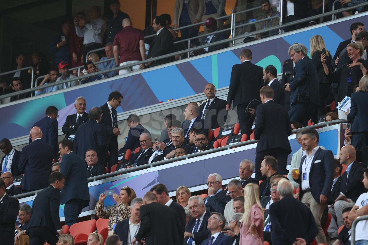 Răzvan Burleanu l-a evitat pe Ceferin la finala Ligii Campionilor » Cu cine s-a întreținut în tribunele de pe Allianz Arena