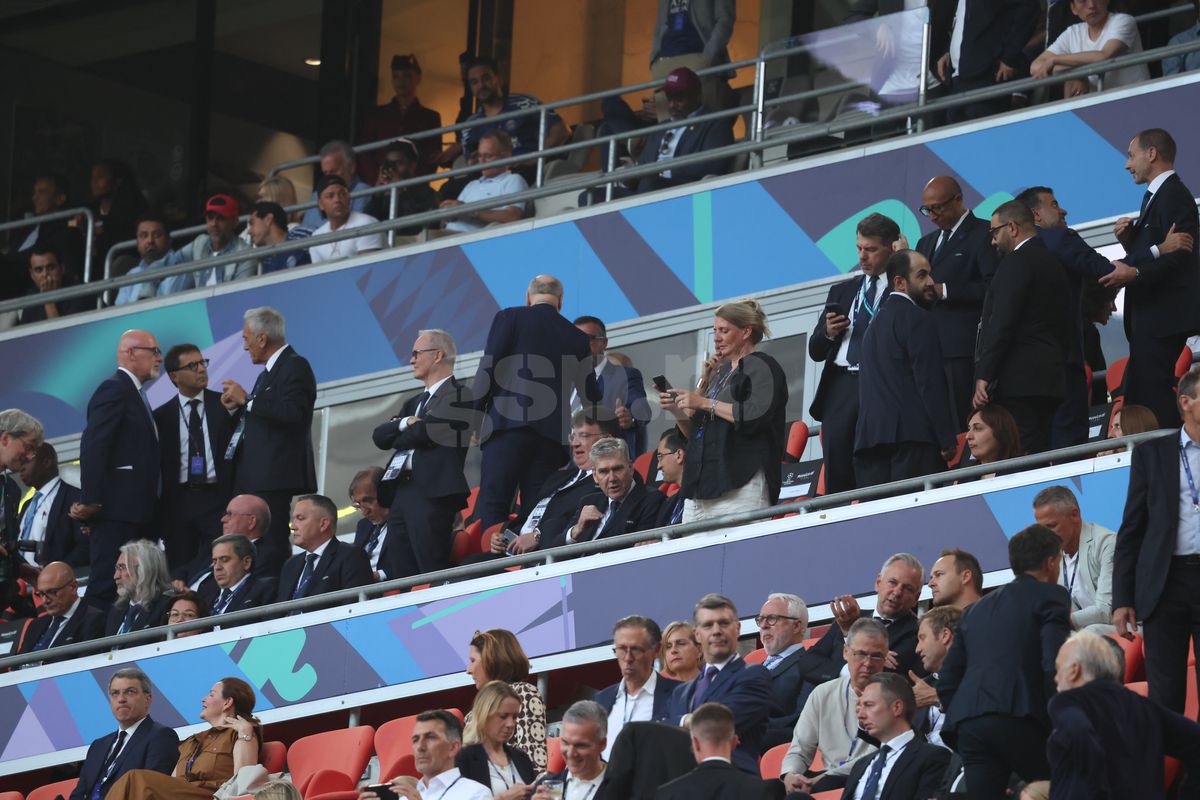 Răzvan Burleanu l-a evitat pe Ceferin la finala Ligii Campionilor » Cu cine s-a întreținut în tribunele de pe Allianz Arena