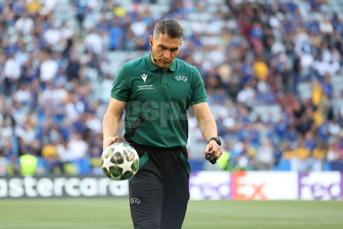 Istvan Kovacs, IMPECABIL în PSG - Inter » Cea mai discutată decizie a venit chiar în minutul 90! GSP a analizat toate fazele, fiecare cartonaș