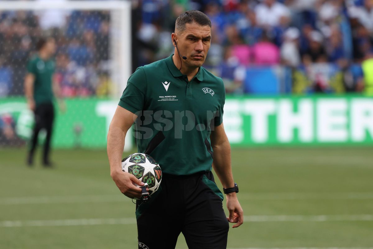 Istvan Kovacs, IMPECABIL în PSG - Inter » Cea mai discutată decizie a venit chiar în minutul 90! GSP a analizat toate fazele, fiecare cartonaș