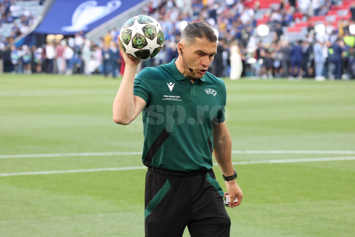 Istvan Kovacs, IMPECABIL în PSG - Inter » Cea mai discutată decizie a venit chiar în minutul 90! GSP a analizat toate fazele, fiecare cartonaș