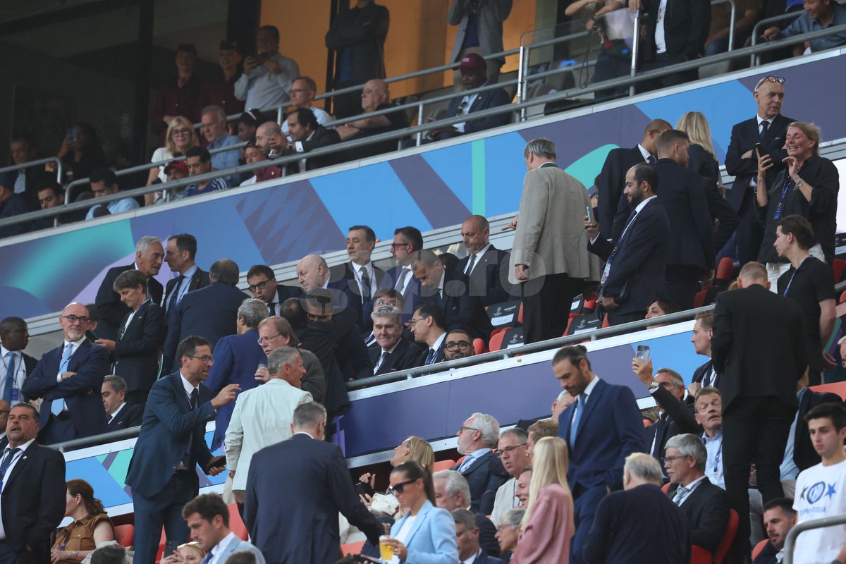 Răzvan Burleanu l-a evitat pe Ceferin la finala Ligii Campionilor » Cu cine s-a întreținut în tribunele de pe Allianz Arena