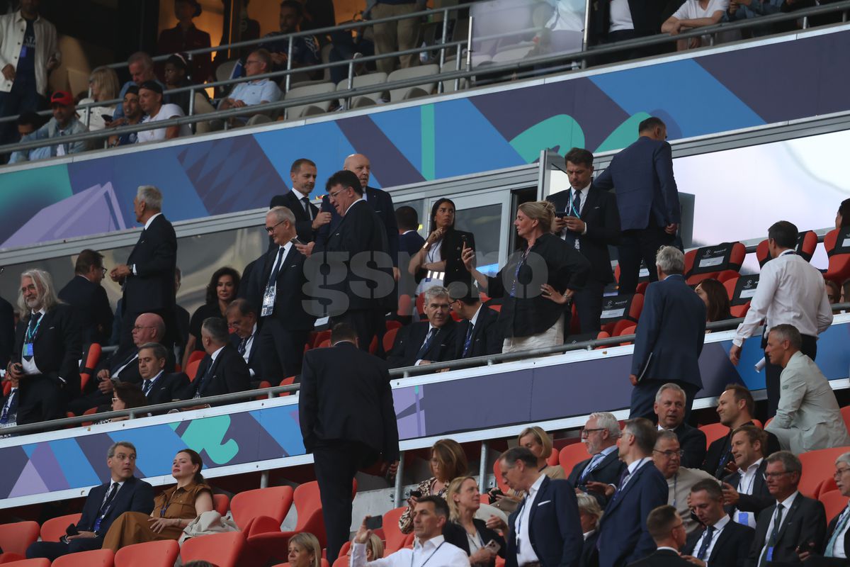 Răzvan Burleanu l-a evitat pe Ceferin la finala Ligii Campionilor » Cu cine s-a întreținut în tribunele de pe Allianz Arena