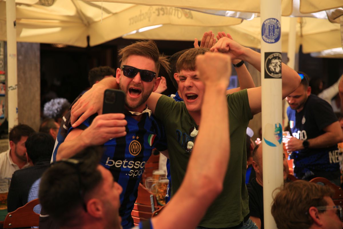 Atmosfera finala liga campionilor Marienplatz