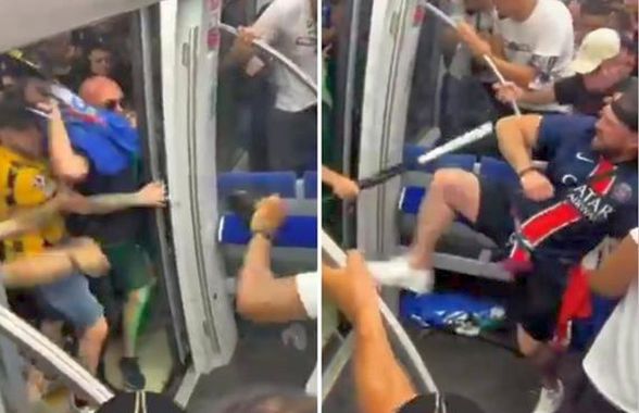 Bătaie la metrou înainte de finala Ligii Campionilor dintre PSG și Inter