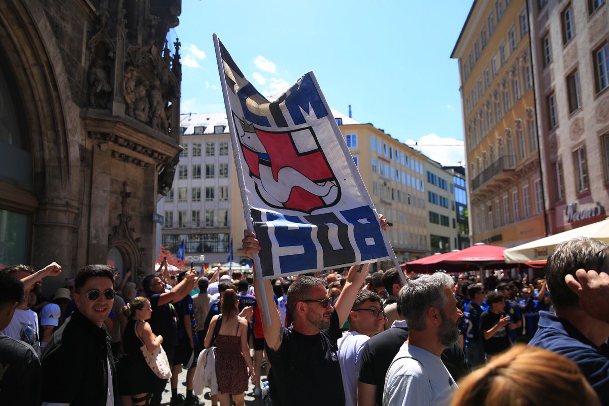 Atmosfera finala liga campionilor Marienplatz