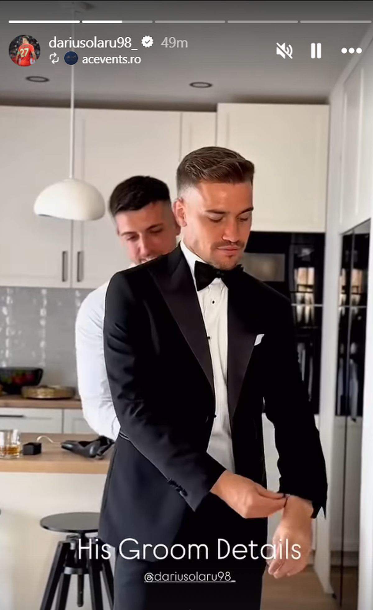 Primele imagini de la nunta anului la FCSB: cum a apărut jucătorul campioanei în cea mai importantă zi din viața lui