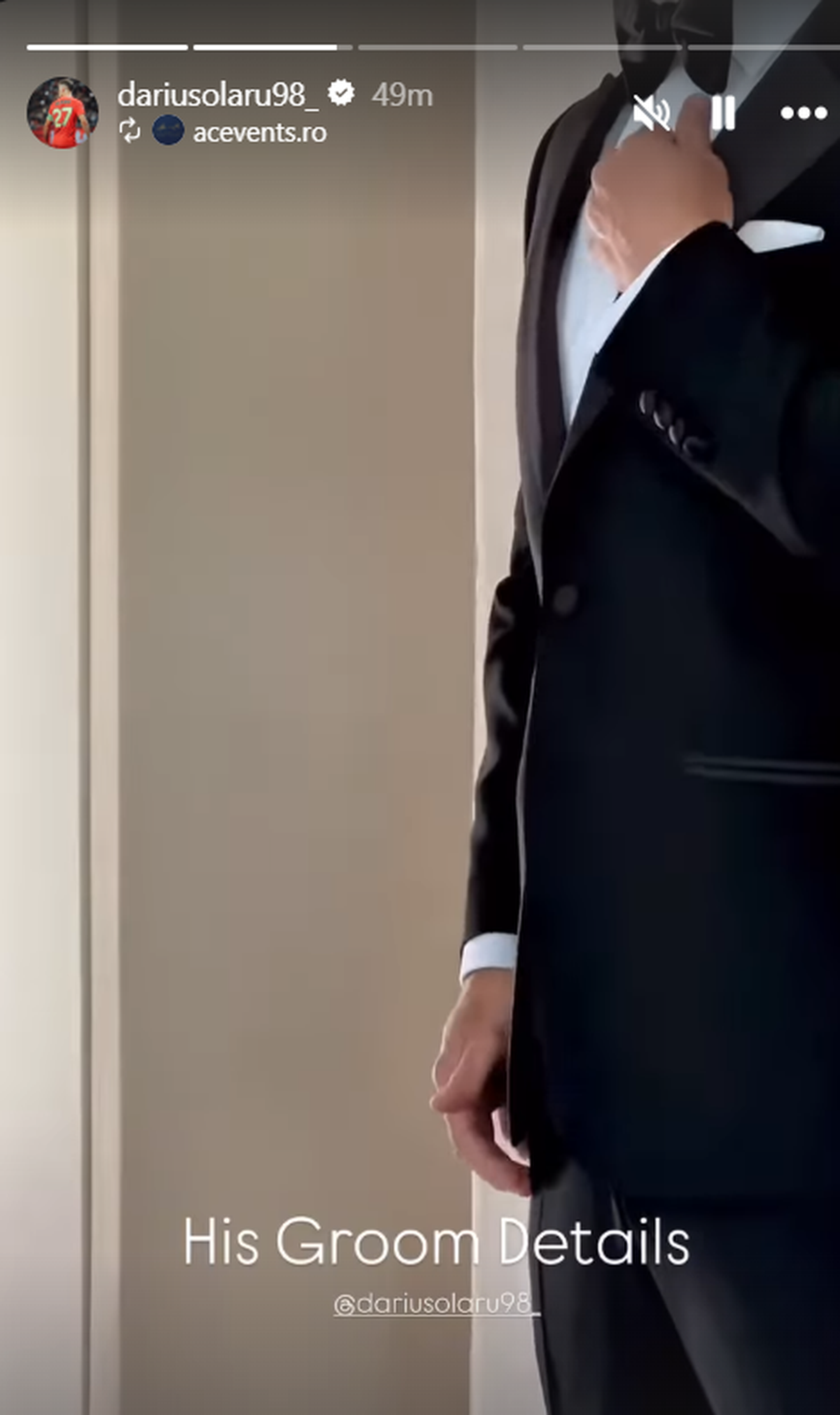 Imagini de la nunta lui Darius Olaru