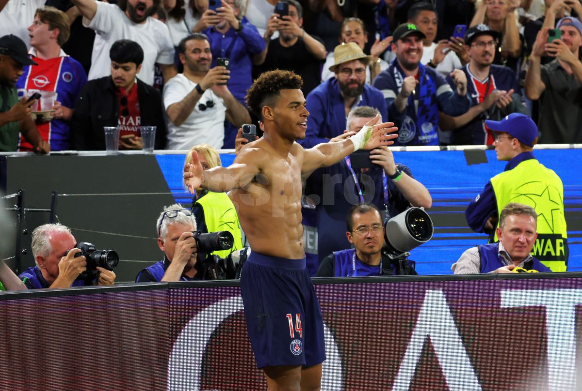 Désiré Doué a scris istorie în finala Ligii Campionilor dintre PSG și Inter