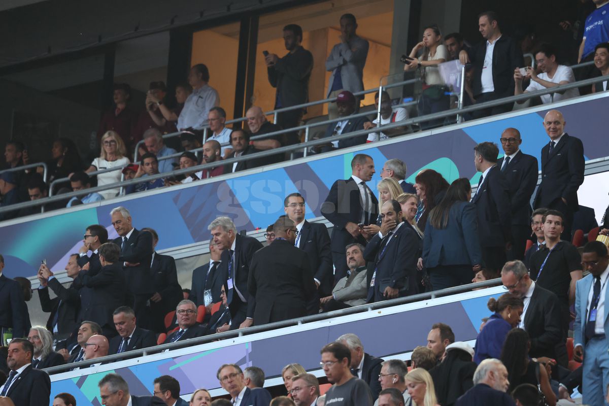 Răzvan Burleanu l-a evitat pe Ceferin la finala Ligii Campionilor » Cu cine s-a întreținut în tribunele de pe Allianz Arena