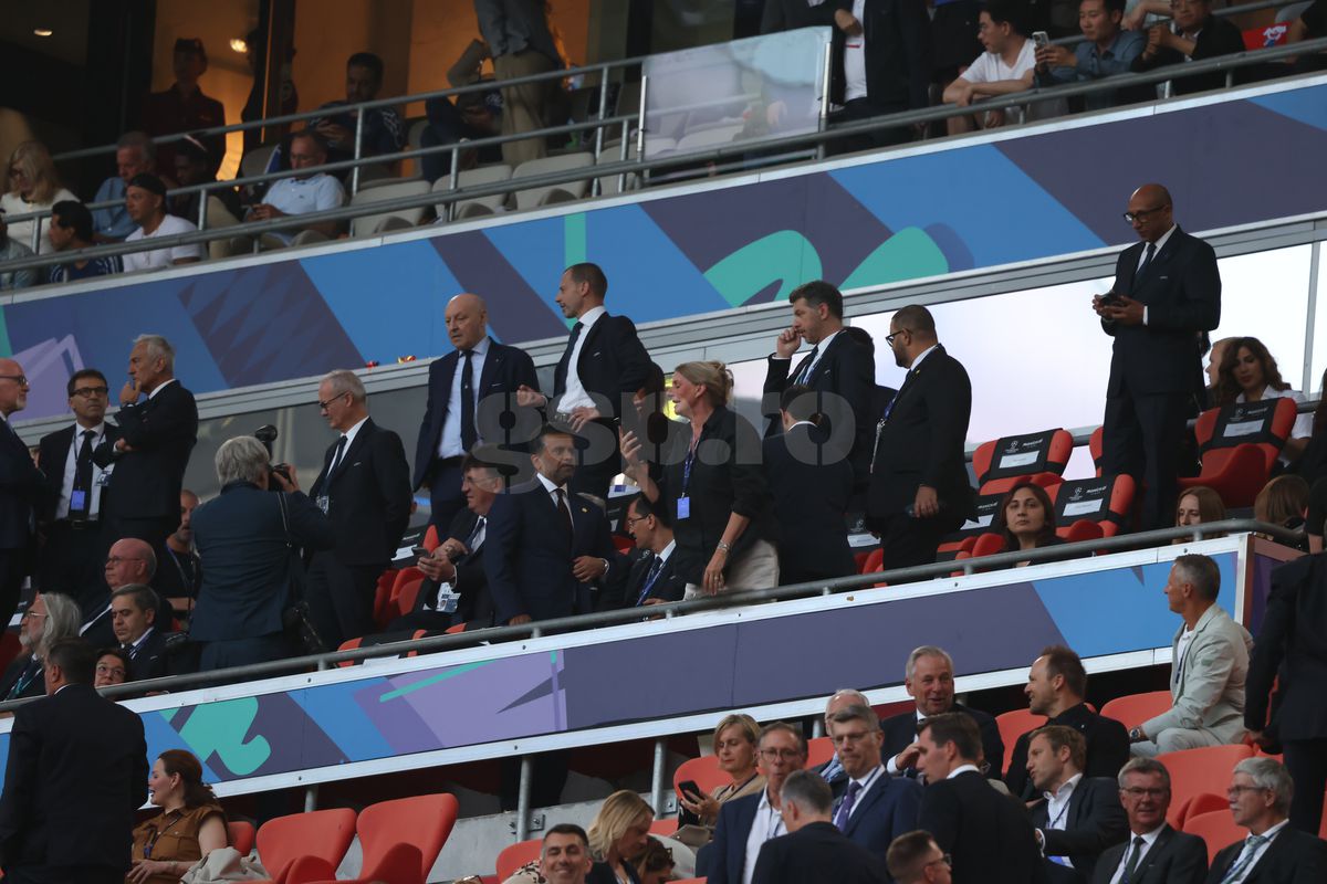 Răzvan Burleanu l-a evitat pe Ceferin la finala Ligii Campionilor » Cu cine s-a întreținut în tribunele de pe Allianz Arena