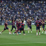 Imagini de la încălzirea finalei PSG - Inter / FOTO: Ionuț Iordache (GSP.ro)