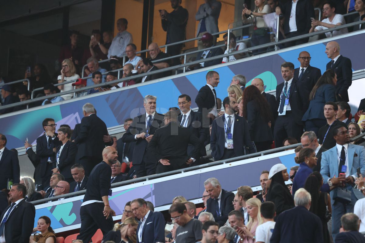 Răzvan Burleanu l-a evitat pe Ceferin la finala Ligii Campionilor » Cu cine s-a întreținut în tribunele de pe Allianz Arena