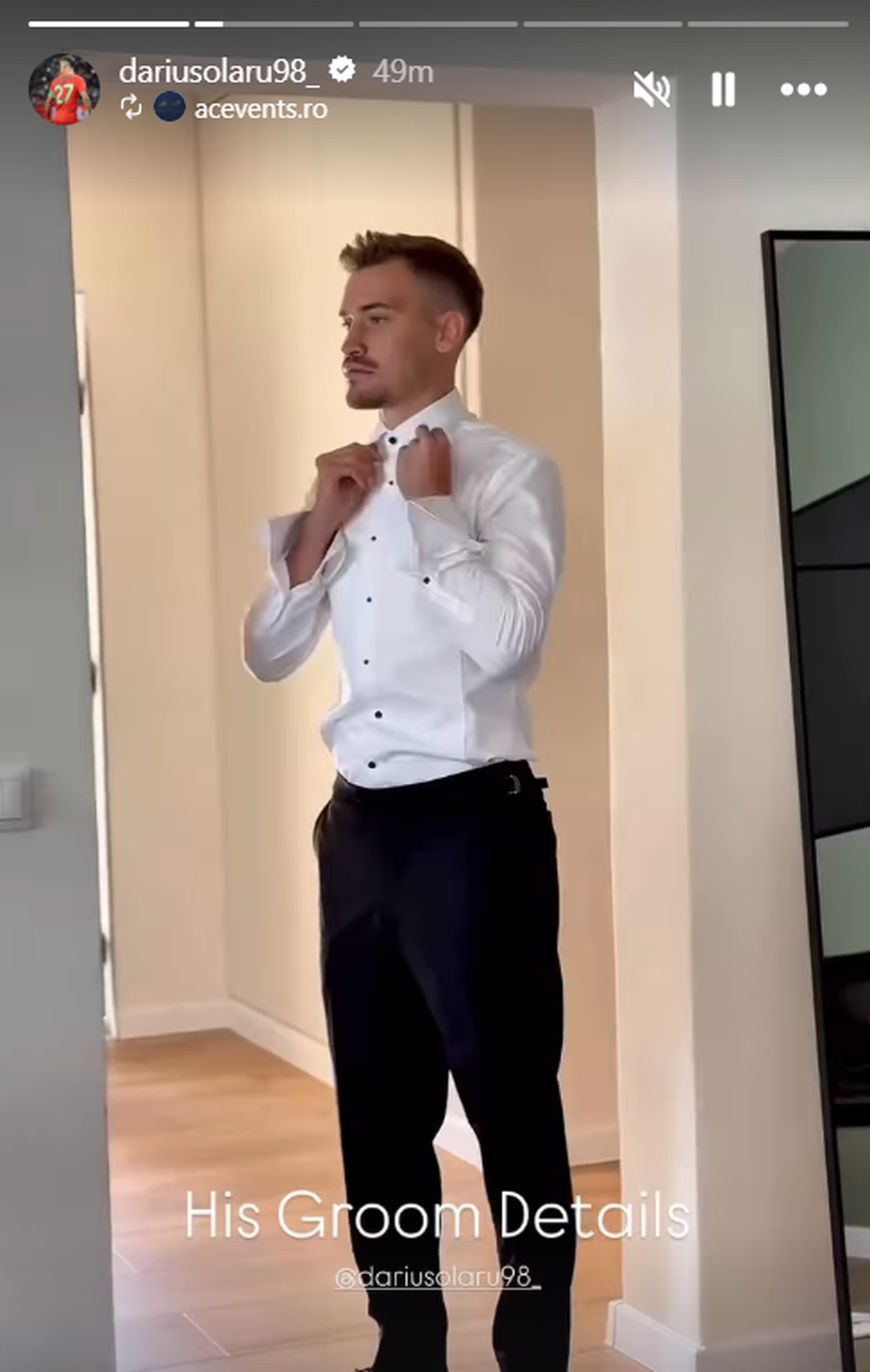 Imagini de la nunta lui Darius Olaru