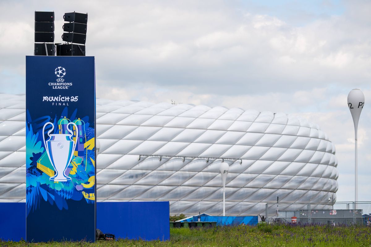 Imagini de la Munchen înainte de PSG - Inter