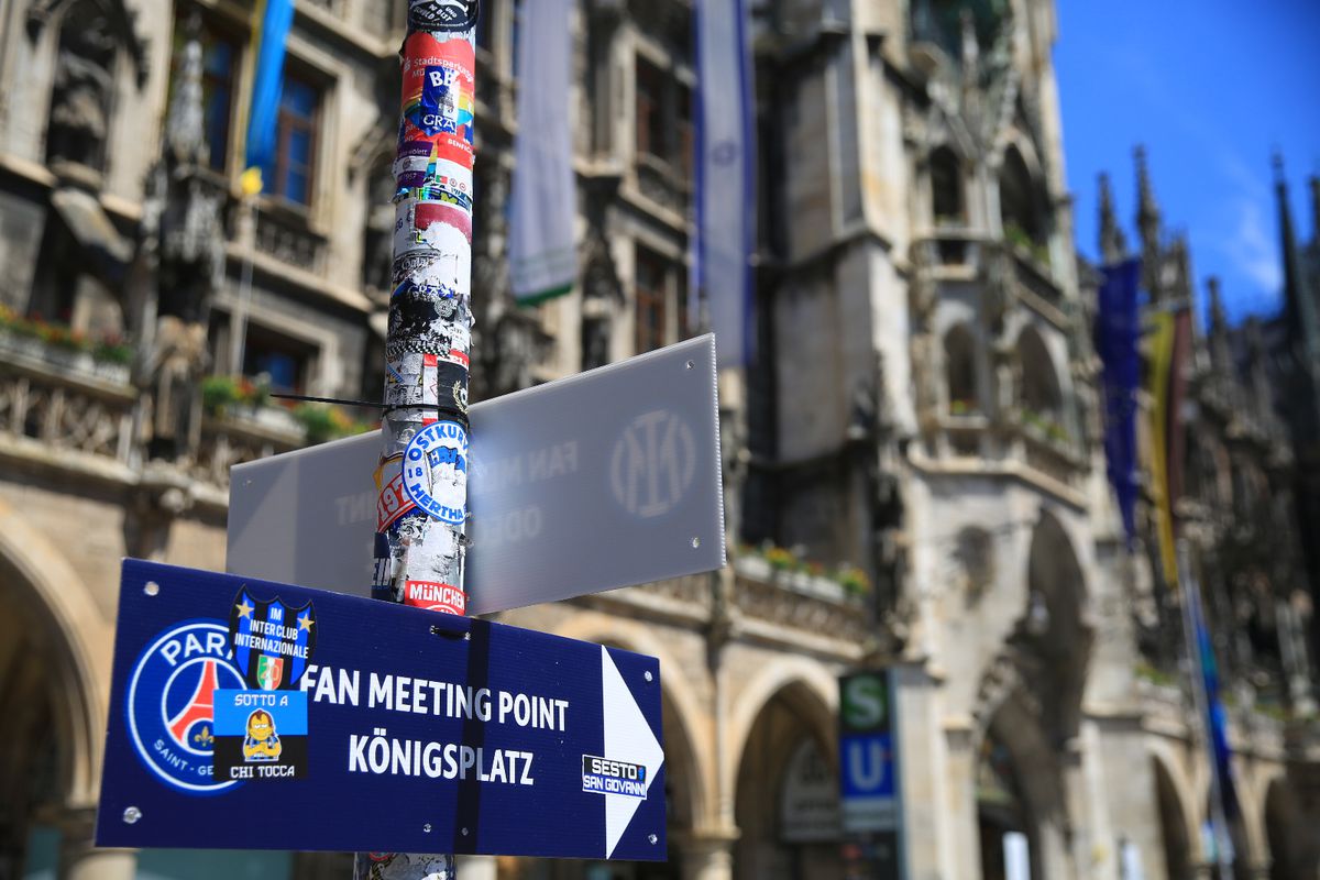 Atmosfera finala liga campionilor Marienplatz