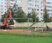 Au început lucrările de modernizare la stadionul din Slobozia // foto: Facebook