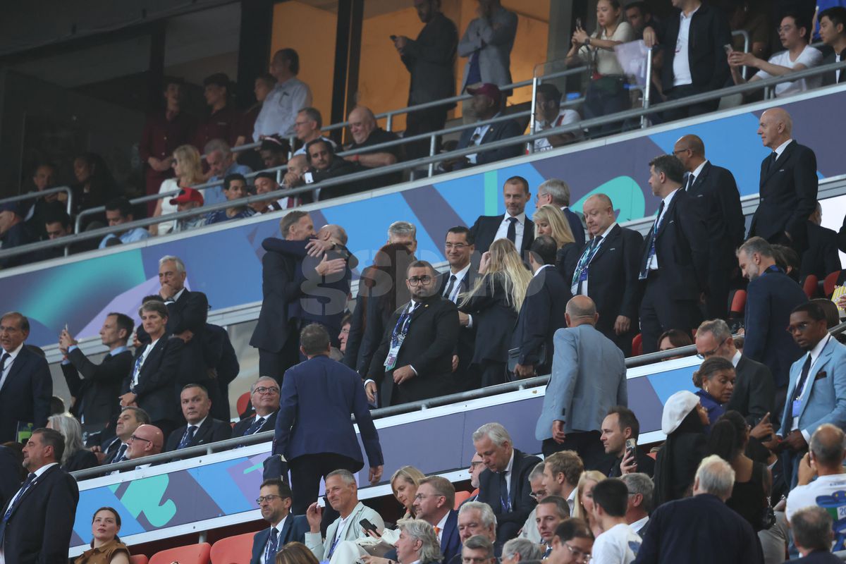 Răzvan Burleanu l-a evitat pe Ceferin la finala Ligii Campionilor » Cu cine s-a întreținut în tribunele de pe Allianz Arena