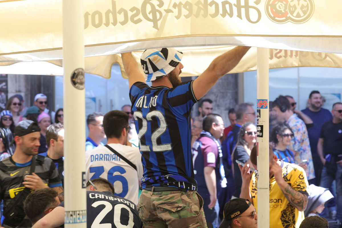 Atmosfera finala liga campionilor Marienplatz