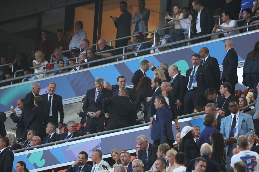 Răzvan Burleanu, în tribunele de pe Allianz Arena la finala Ligii Campionilor dintre PSG și Inter Milano / Foto: Ionuț Iordache GSP