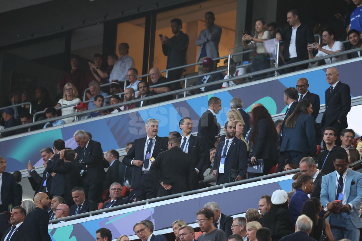 Răzvan Burleanu l-a evitat pe Ceferin la finala Ligii Campionilor » Cu cine s-a întreținut în tribunele de pe Allianz Arena