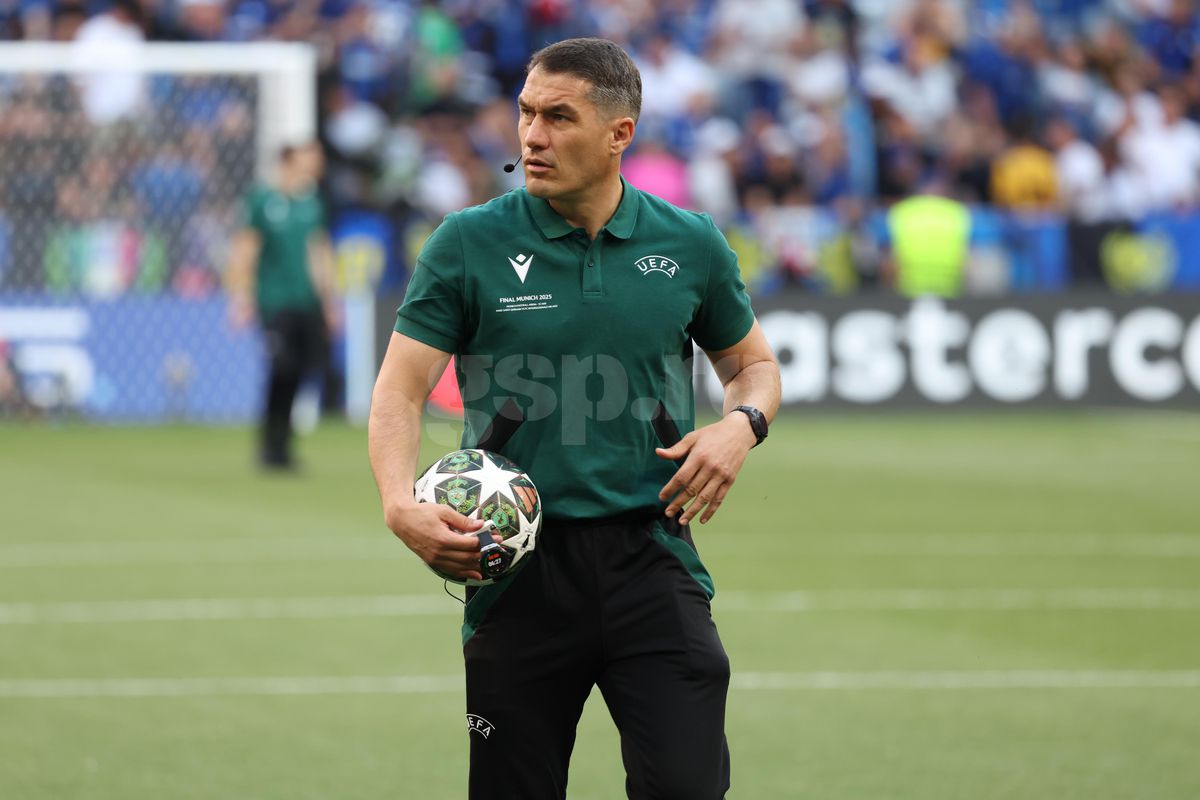 Istvan Kovacs, IMPECABIL în PSG - Inter » Cea mai discutată decizie a venit chiar în minutul 90! GSP a analizat toate fazele, fiecare cartonaș