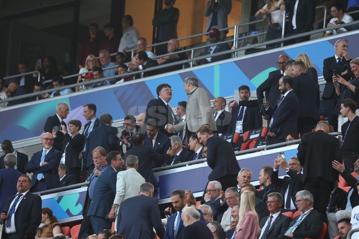 Răzvan Burleanu l-a evitat pe Ceferin la finala Ligii Campionilor » Cu cine s-a întreținut în tribunele de pe Allianz Arena