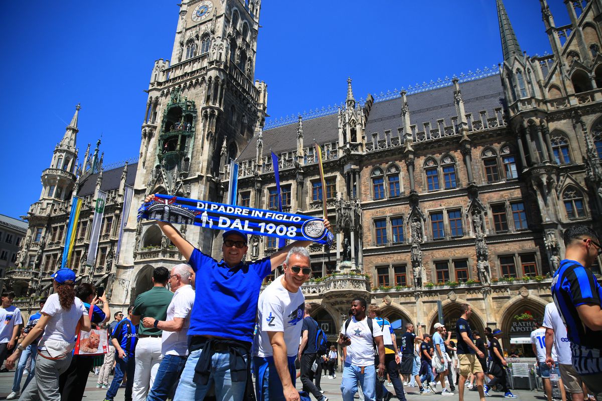 Atmosfera finala liga campionilor Marienplatz