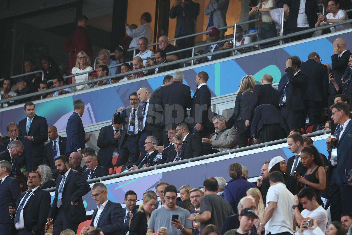 Răzvan Burleanu l-a evitat pe Ceferin la finala Ligii Campionilor » Cu cine s-a întreținut în tribunele de pe Allianz Arena