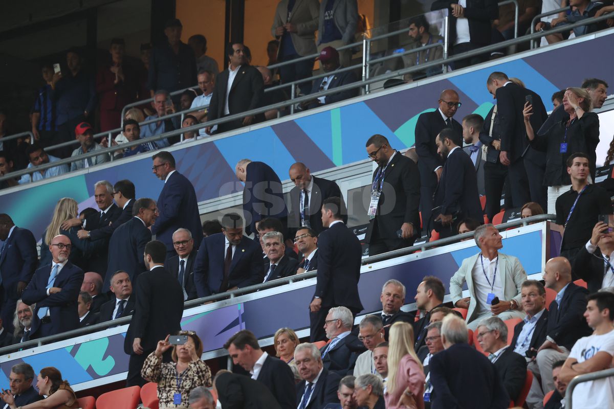 Răzvan Burleanu l-a evitat pe Ceferin la finala Ligii Campionilor » Cu cine s-a întreținut în tribunele de pe Allianz Arena