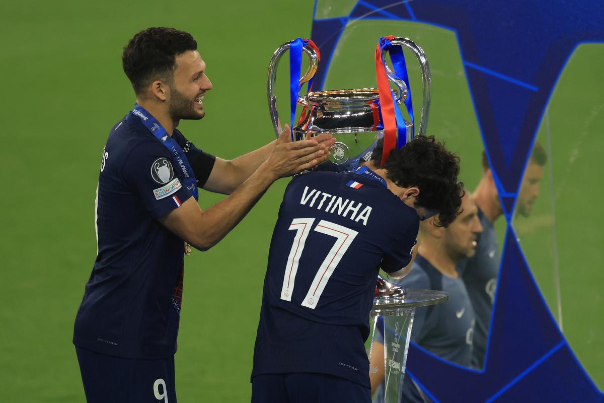 Imagini de la finalul meciului PSG - Arsenal