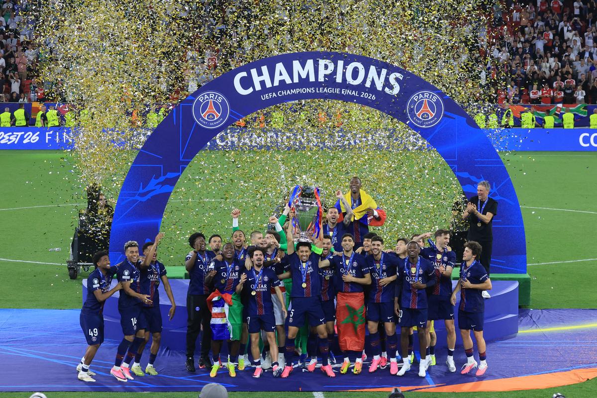 Imagini de la finalul meciului PSG - Arsenal