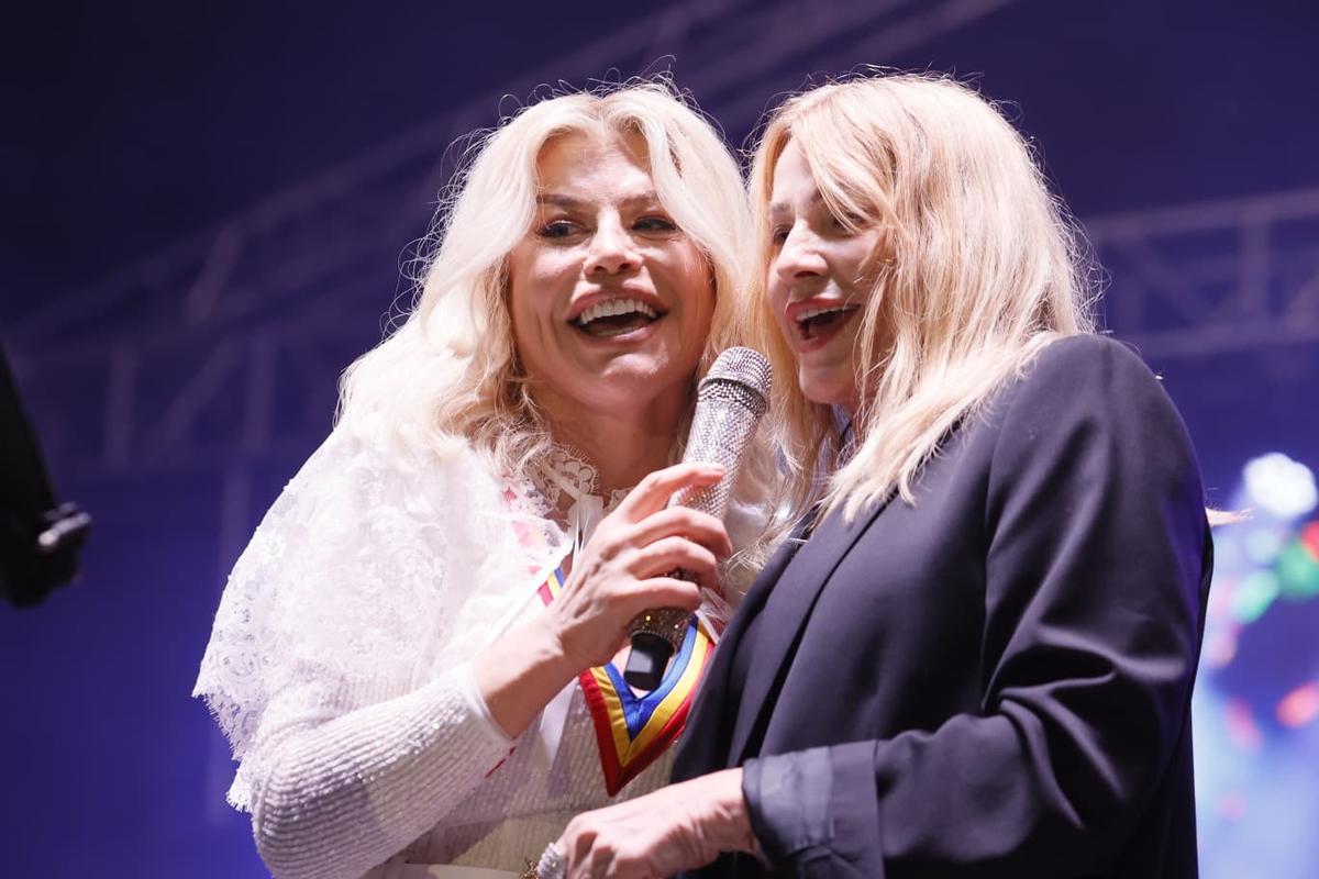 Nadia Comăneci și Loredana Groza au făcut show la Onești
